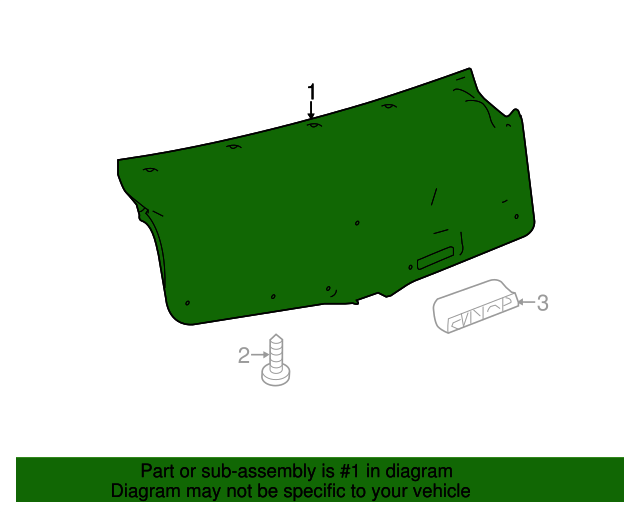 2014 Lexus Trunk Lid Trim 6471953130B0 OEM Parts Online