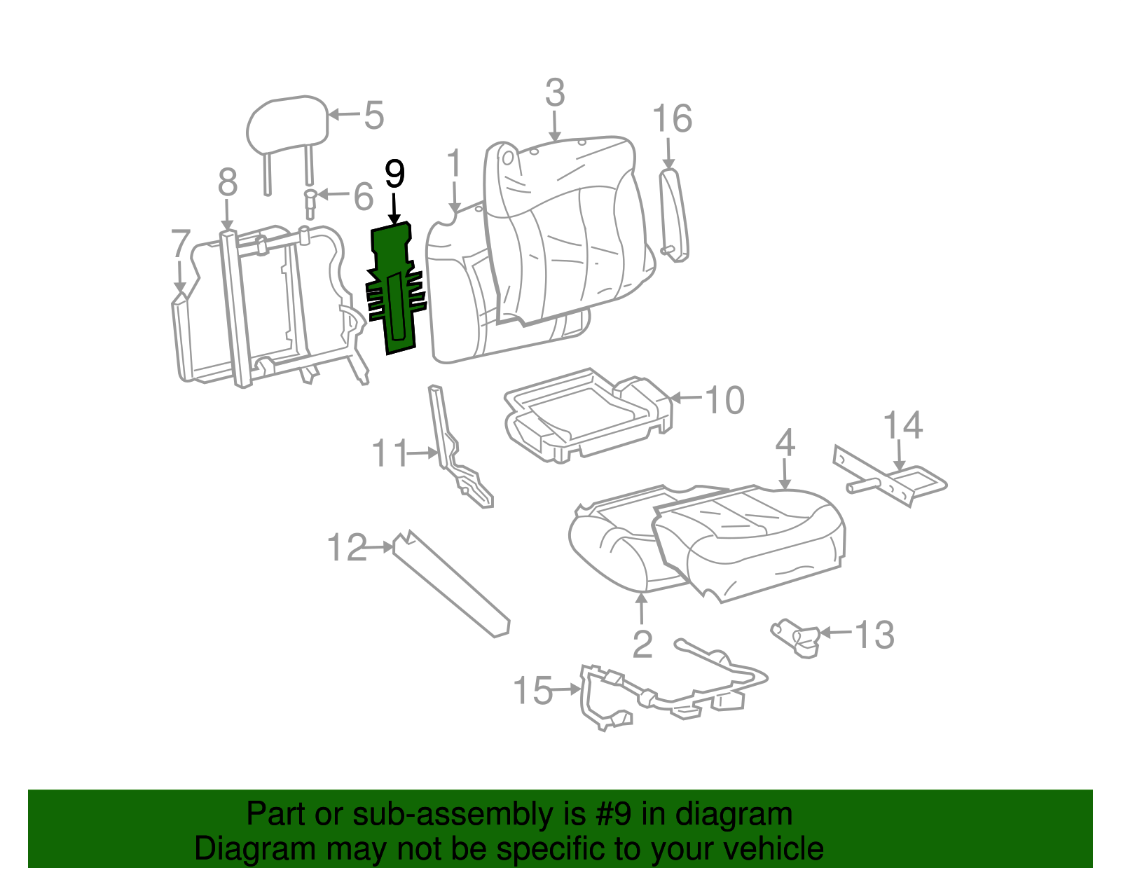 Lumbar Support - GM (88978360)