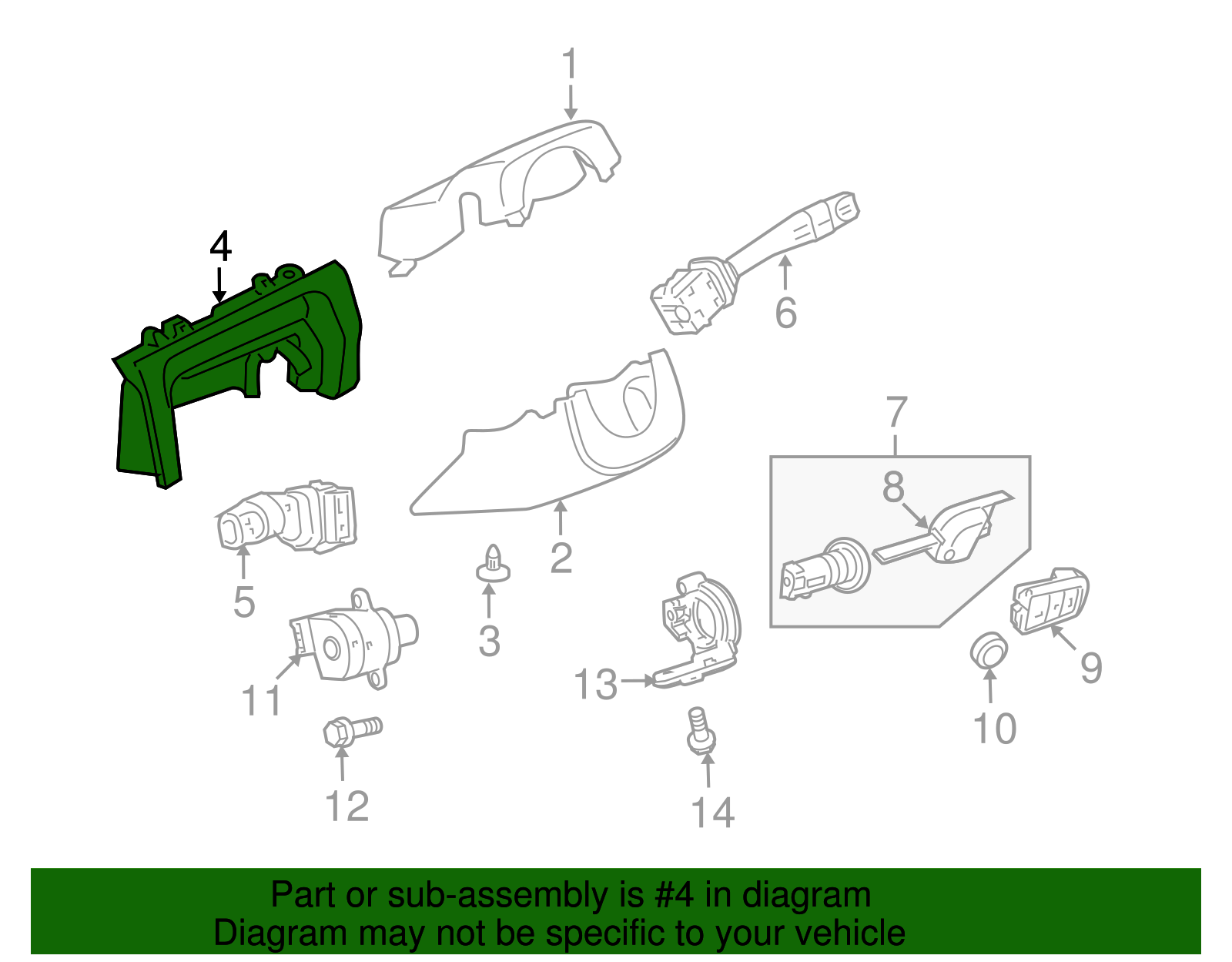 Filler Assembly-I/P Strg Col Opg Upper *Onyx - GM (92232585)