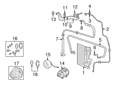 HVAC/CONDENSER, COMPRESSOR & LINES for 2007 Chrysler 300 #1
