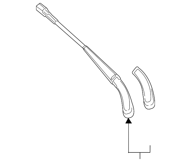 Wiper Arm - 2020-2023 Mercedes-Benz (238-820-01-01) | MB Parts Center