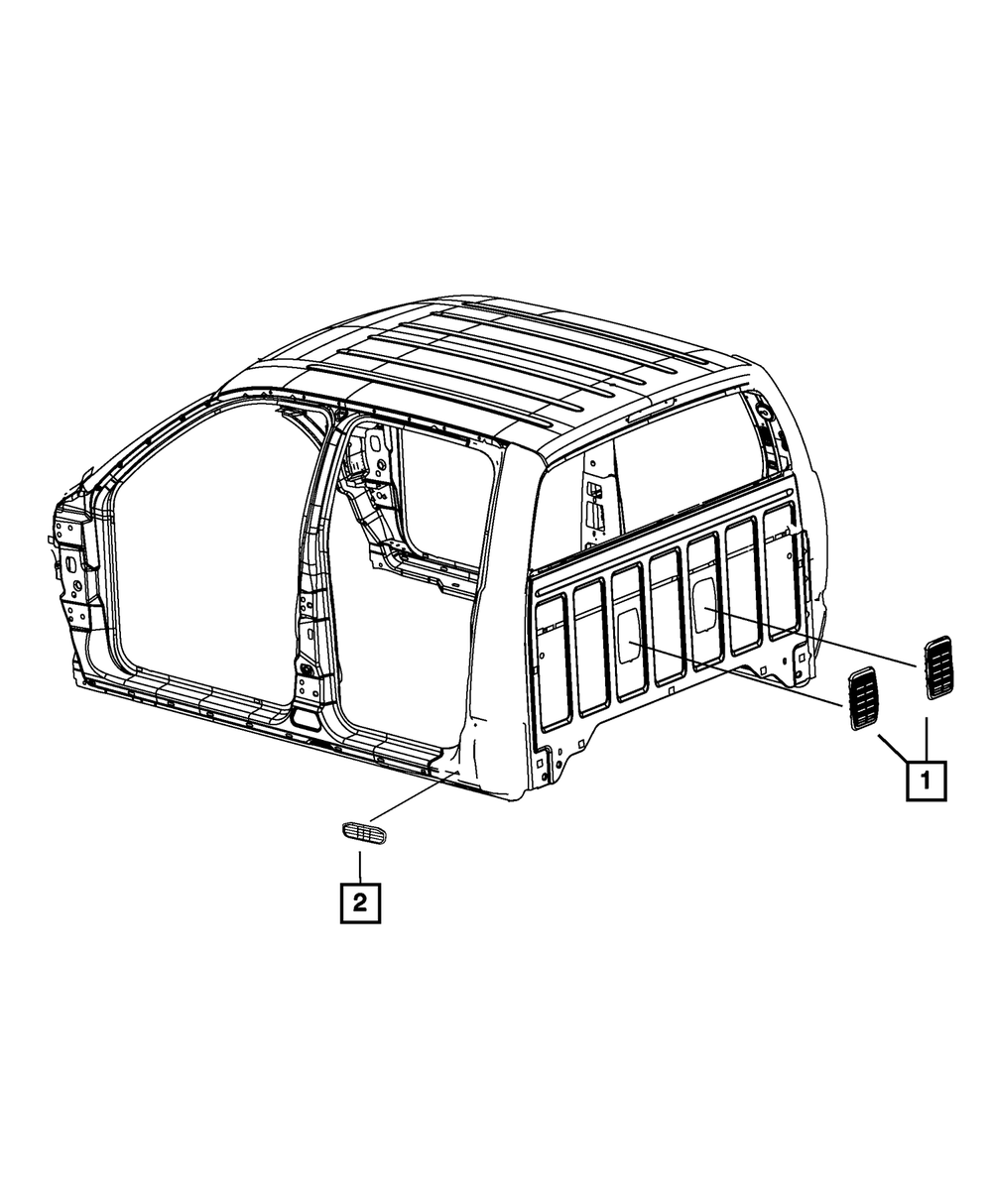 2009-2025 Mopar Bodyside Aperture Exhauster 04589934AA