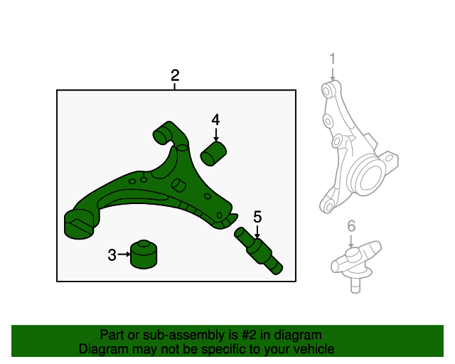 545002G501 Lower Control Arm 20062010 Kia Optima Kia.Parts Store