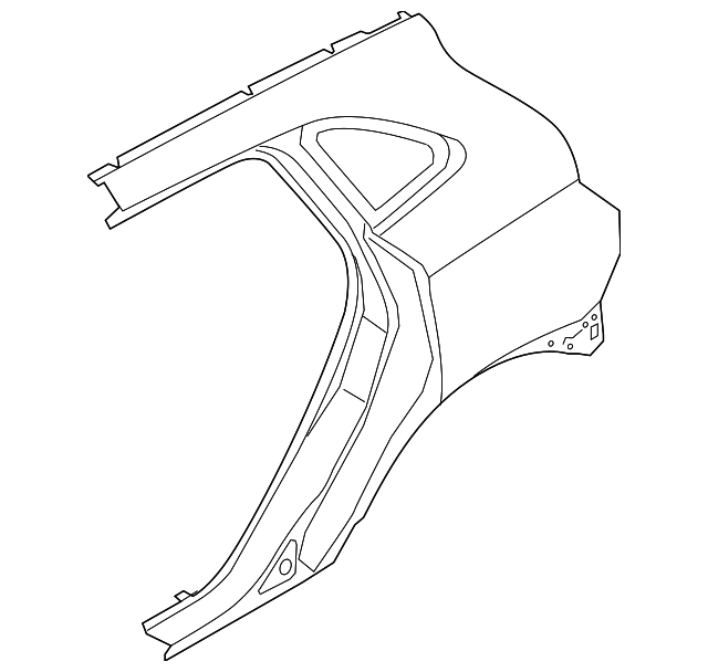 Ford EJ7Z7827841A Panel Body Side Rear 20152019 Lincoln MKC