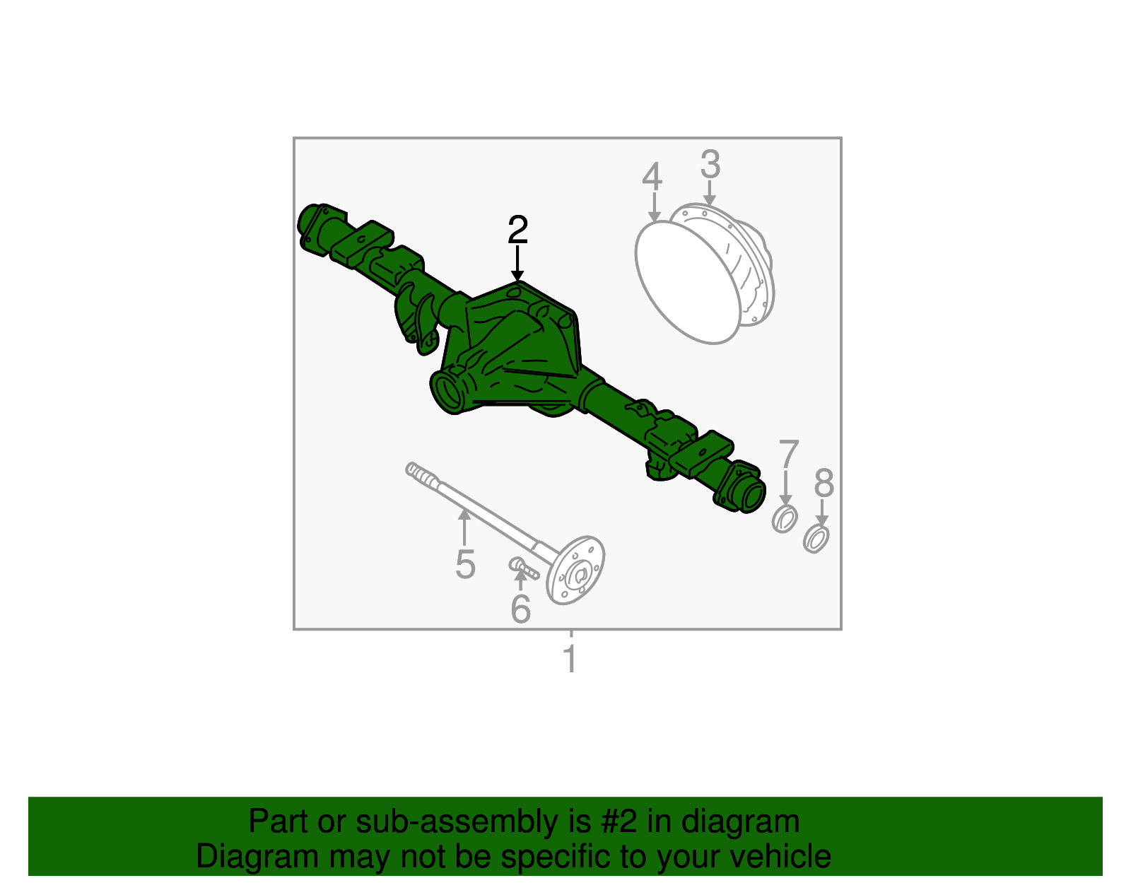 Axle Housing - GM (89026846)