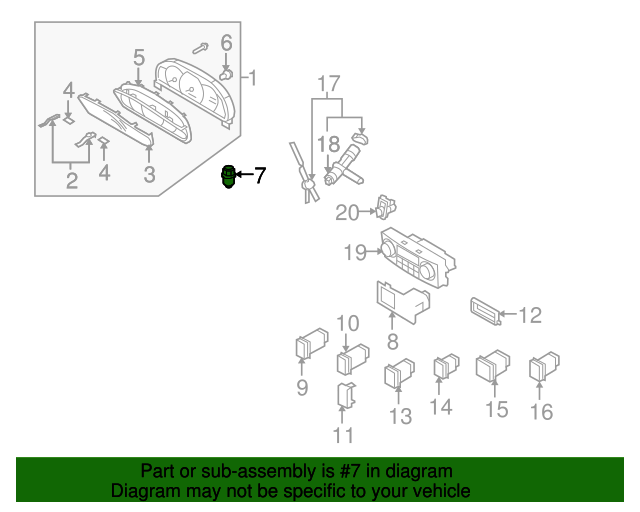 20052009 Kia OEM NEW 052009 Kia Sorento Transmission Sensor Assembly Output Shaft 452074C110