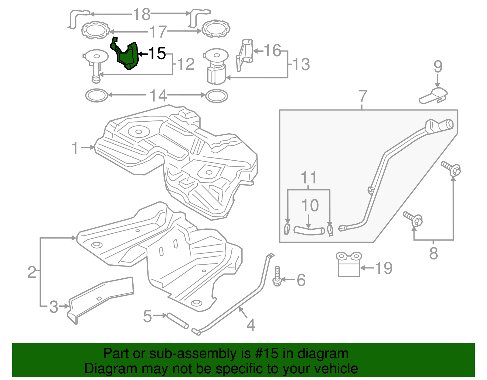 Fuel Gauge Sending Unit - Ford (GD9Z-9A299-B)