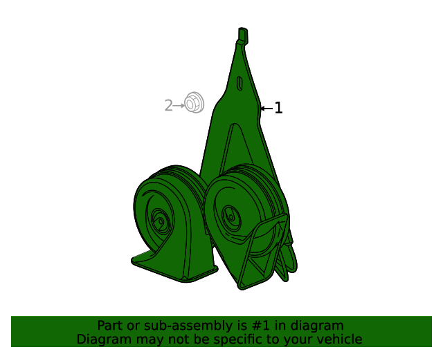 84447715 Horn 20192023 GM OEM Parts Quick