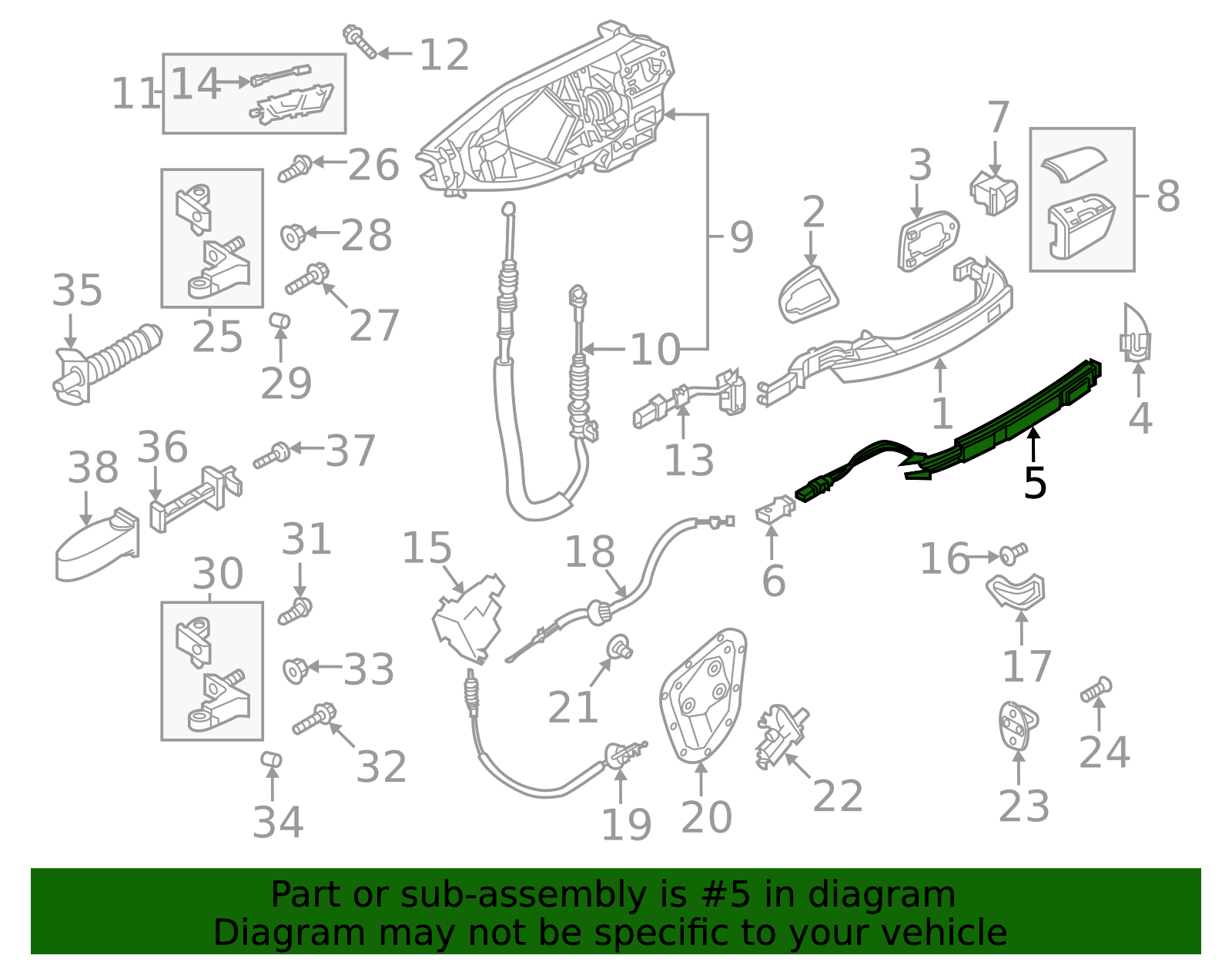 4N0-927-754 - Door Handle Touch Sensor 2019-2025 Audi | Audi OEM Parts