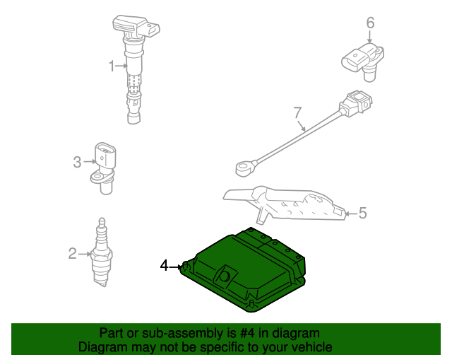4E1910560DX Ecm 2008 Audi A8 Quattro Audi OEM Parts