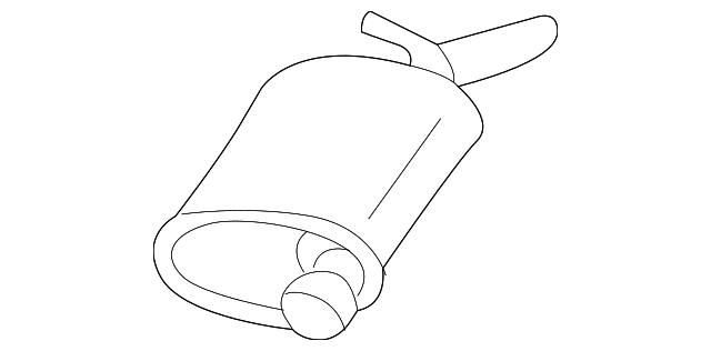 Muffler W/Tailpipe - GM (25695103)