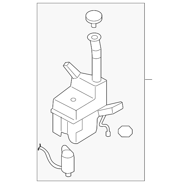 Car & Truck Parts 20052009 Ford Mustang Windshield Washer Fluid Tank