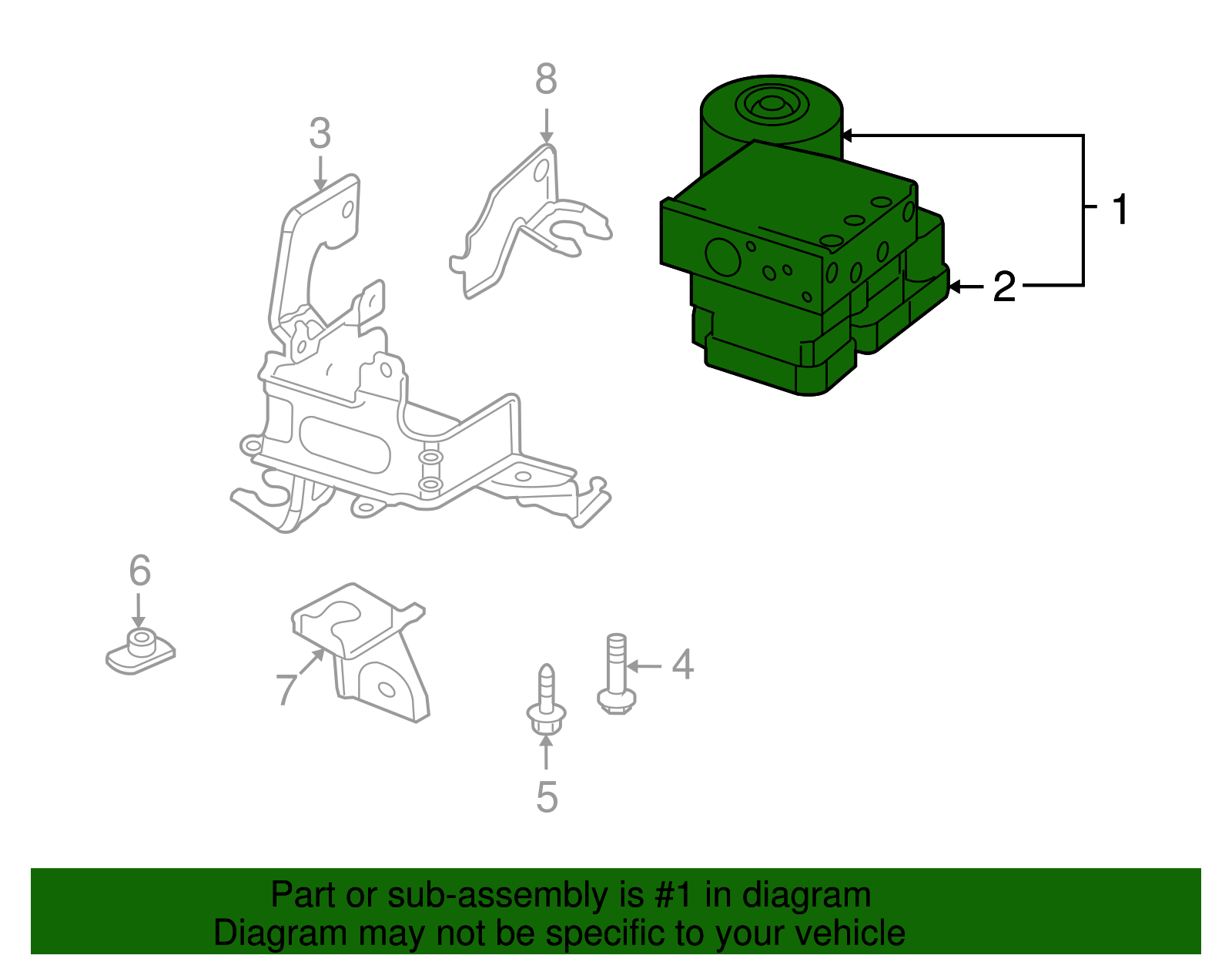 Brake Pressure Modulator Valve - GM (93196129)