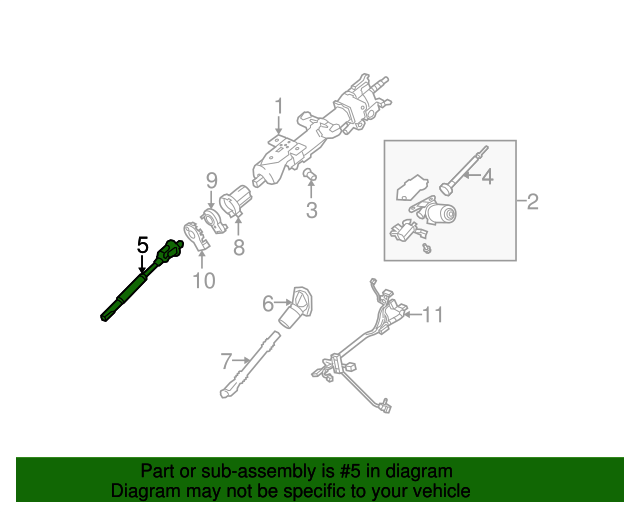 20072020 GM Upper Intermediate Steering Shaft 84370714 OEM Parts Online