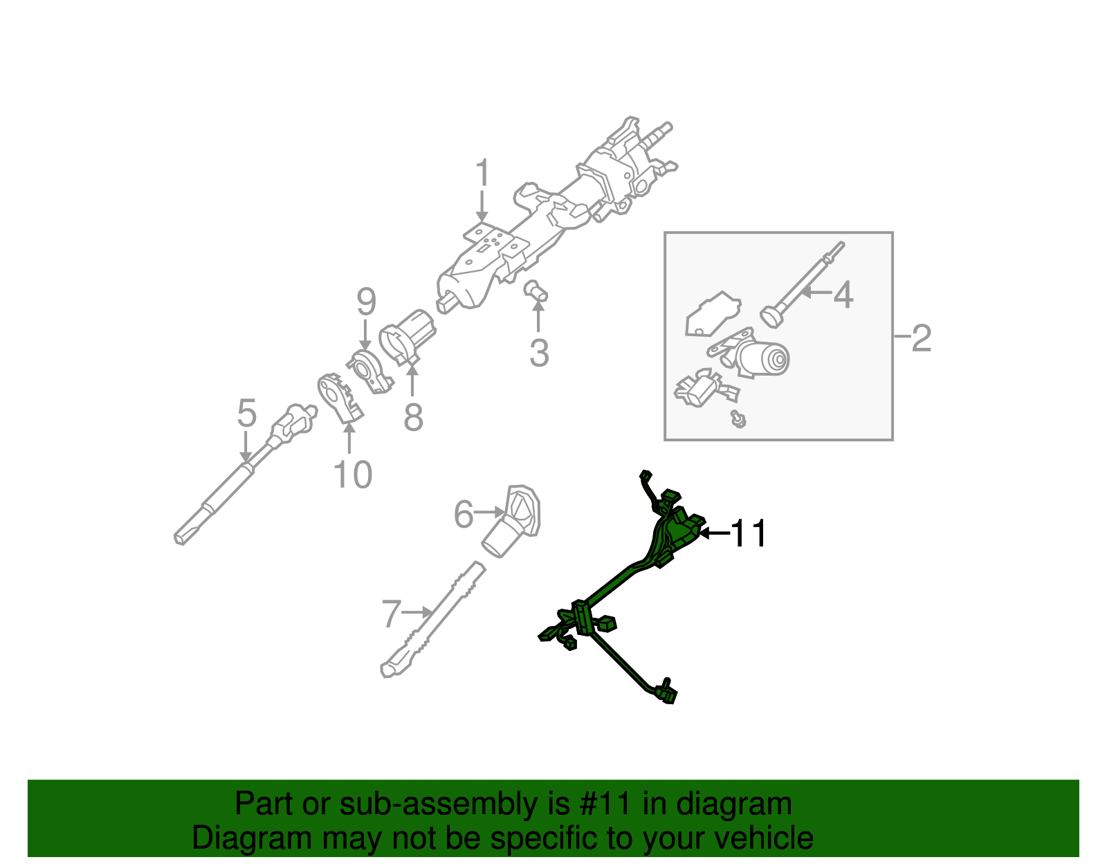 Harness Assembly, Strg Col Wrg (19181097)