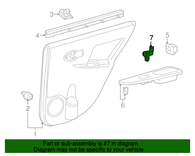 8423152020 Door Jamb Switch 20002015 Toyota OEM Genuine Toyota