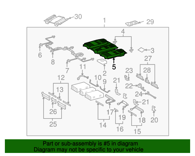 20082010 Toyota Highlander Battery Cover 7440548030 Toyota Parts Center