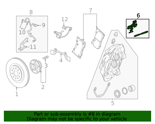 20202022 Chevrolet Corvette Rear Disc Brake Pad Pin Kit 84862000