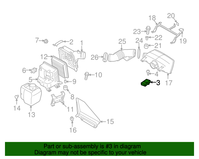20042014 Subaru Mass Air Flow Sensor 22680AA31A Subaru Parts Store