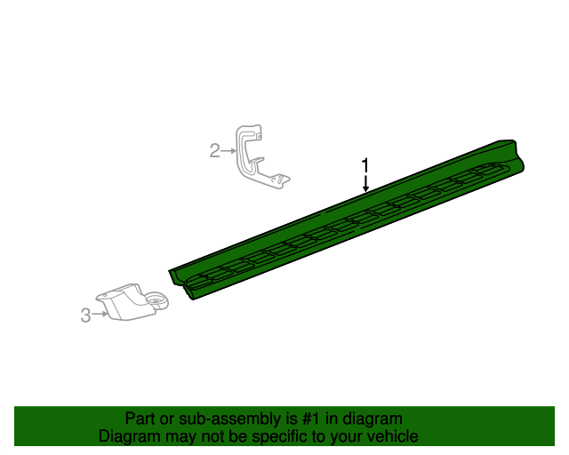 20152020 GM Passenger Side Running Board 22813699 OEM Parts Online
