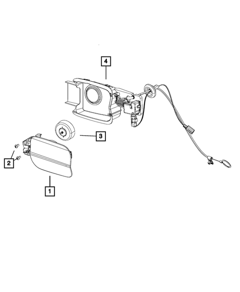 Pick-up Box and Fuel Filler Door for 2013 Dodge Charger #0