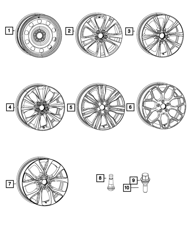 1WM46DD5AA Wheel, Alloy 20152017 Chrysler 200 Mopar Supply