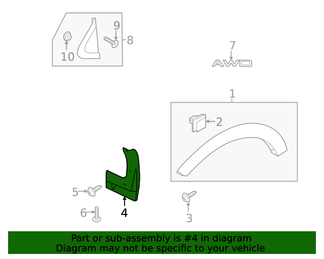 86832D9001 Mud Guard 20172022 Kia Sportage Kia.Parts Store