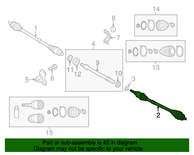 20122013 Mazda 3 Axle Assembly Driver's Side (LH) FTA32560X