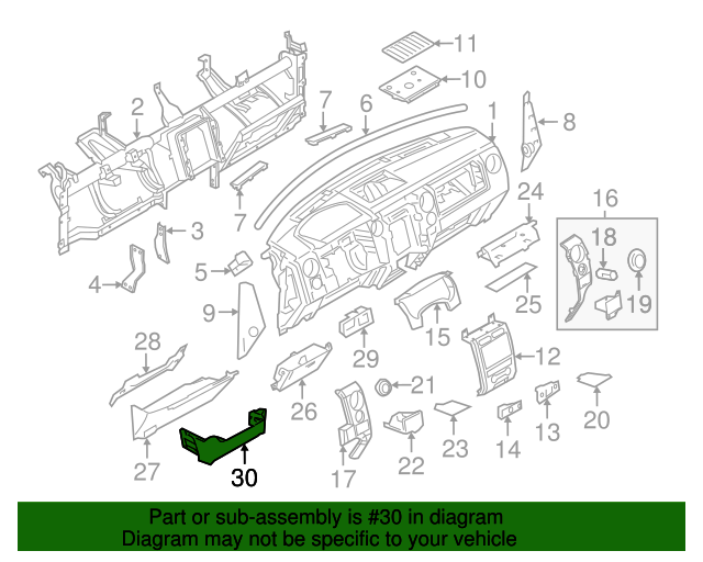2009-2014 Ford F-150 Lower Panel 9L3Z-1504608-CA | TascaParts.com