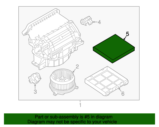 2013-2020 Land Rover Cabin Air Filter LR036369 | LandRoverParamusParts