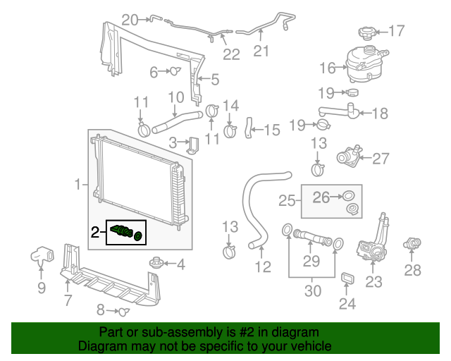20102017 GM Radiator Drain Plug 15781370