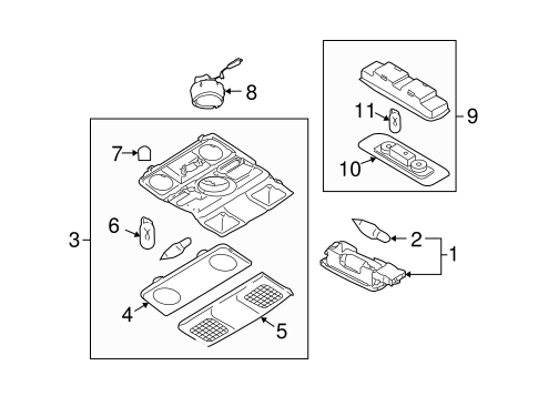 Overhead Lamps for 2010 Volkswagen Golf #0