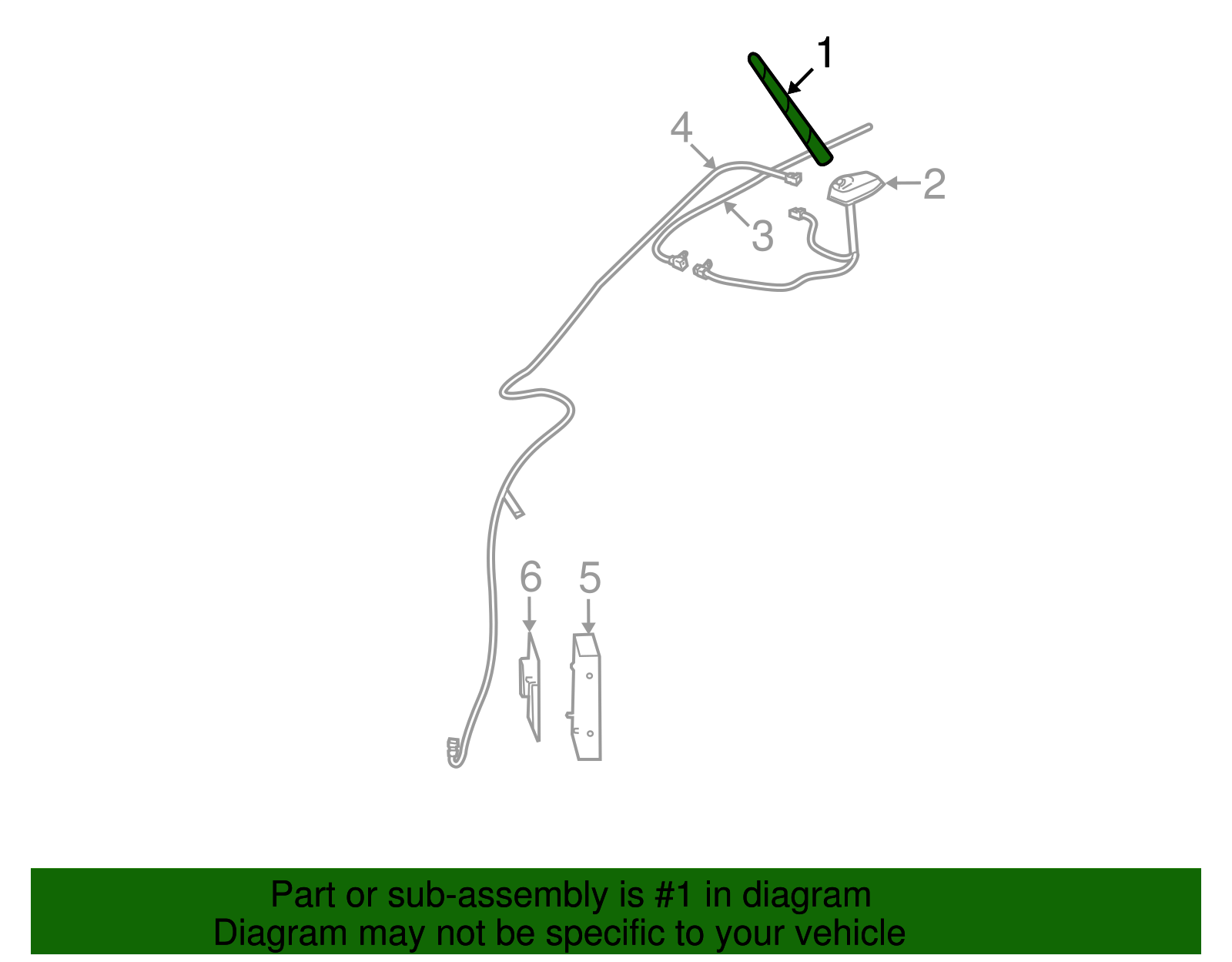 Radio Antenna - GM (10370211)