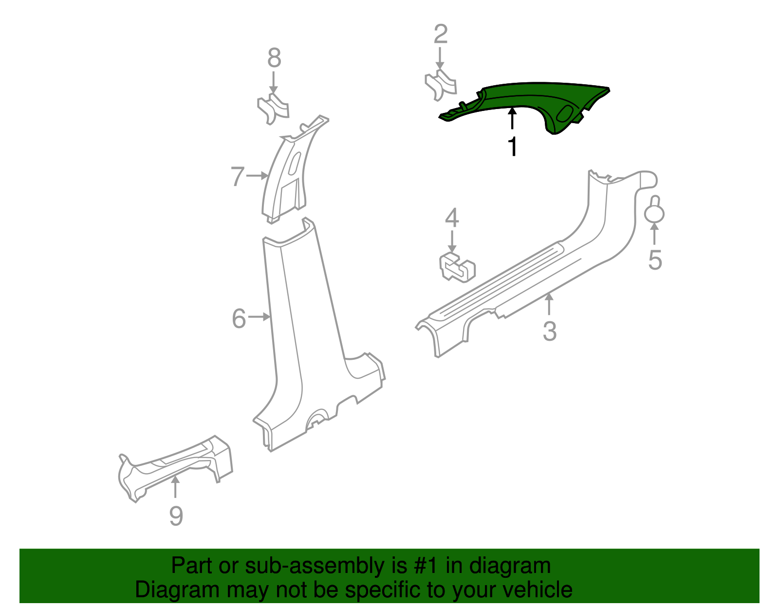 Molding - GM (96860676)