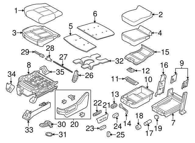 Genuine Ford Seat Cover BC3Z-2562901-BA
