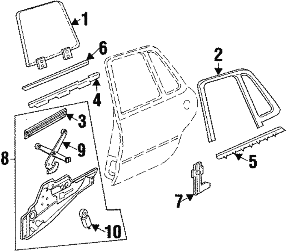 Window Frame - GM (25651912)