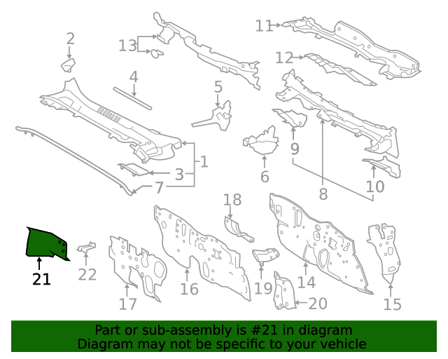 20192022 Toyota Corolla Heat Shield Plate 5522502010 Toyota Parts Center