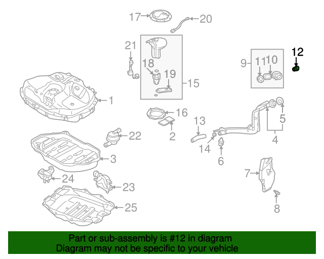 19992003 Mazda Fuel Cap BJ0E42250B