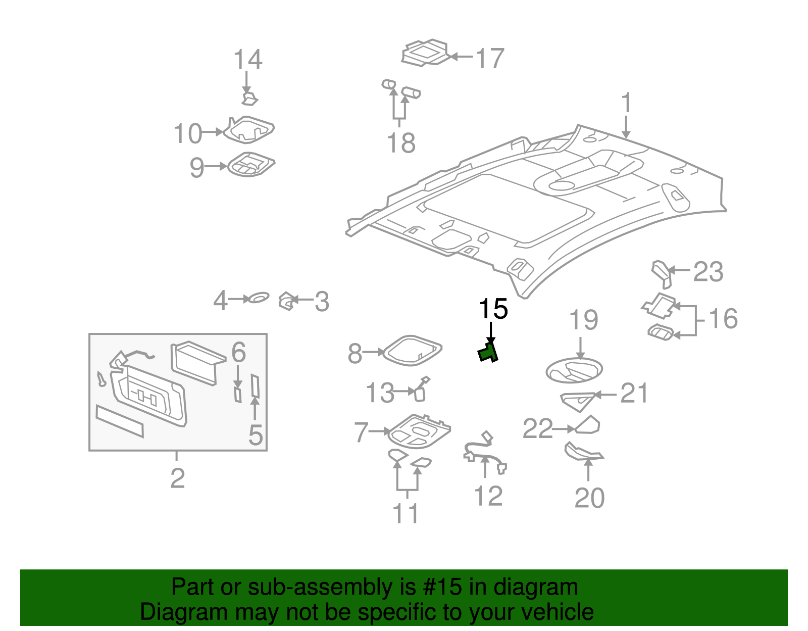 Switch Assembly-Sun Roof - GM (10382937)