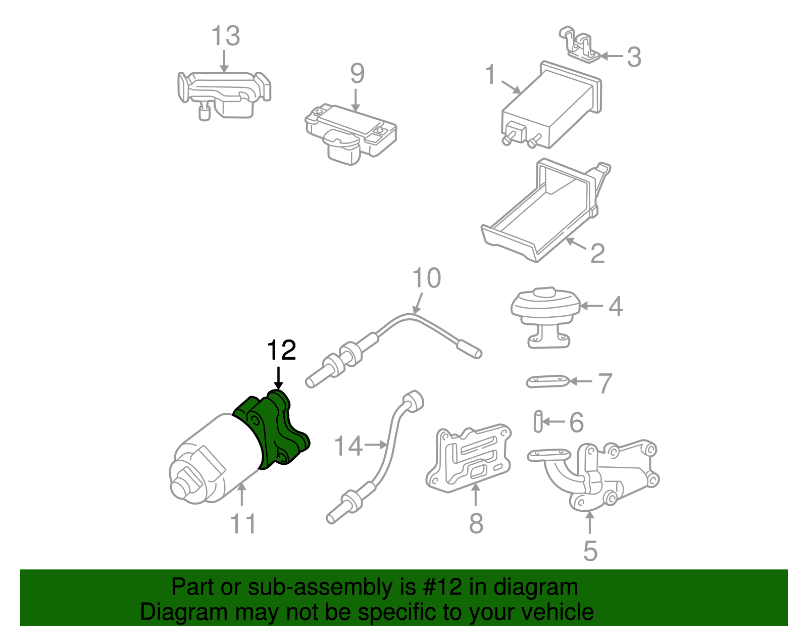 Exhaust Gas Recirculation (EGR) Valve Cover Gasket - GM (12337972)