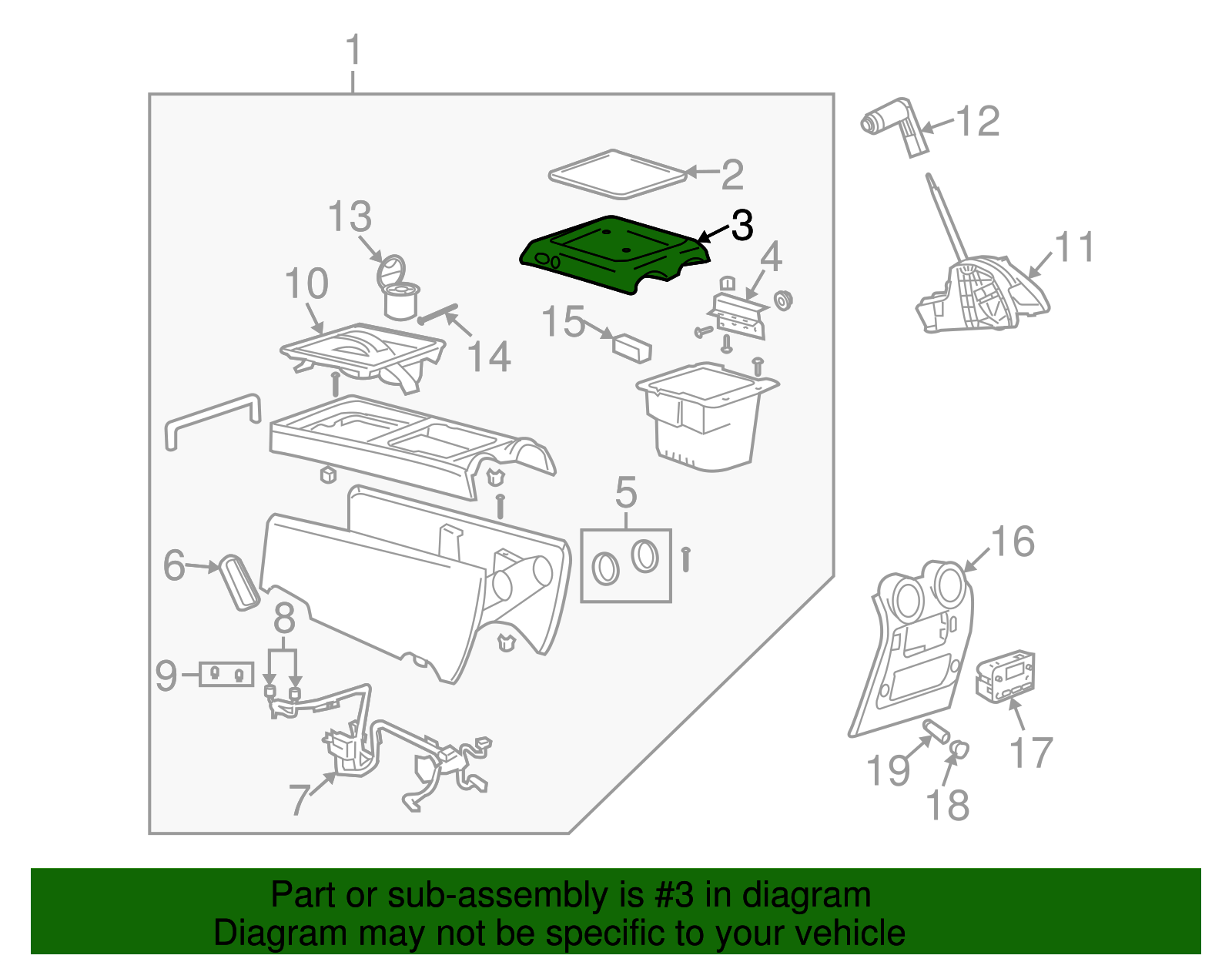 Door, F/Floor Compt - GM (89042128)