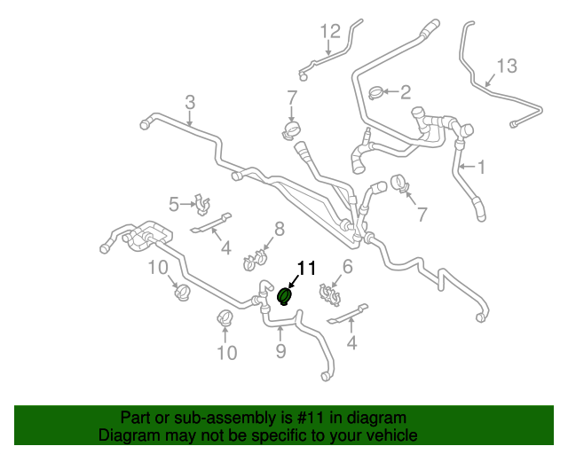 Genuine BMW 11631716970 Coolant Hose Clamp FREE Shipping on