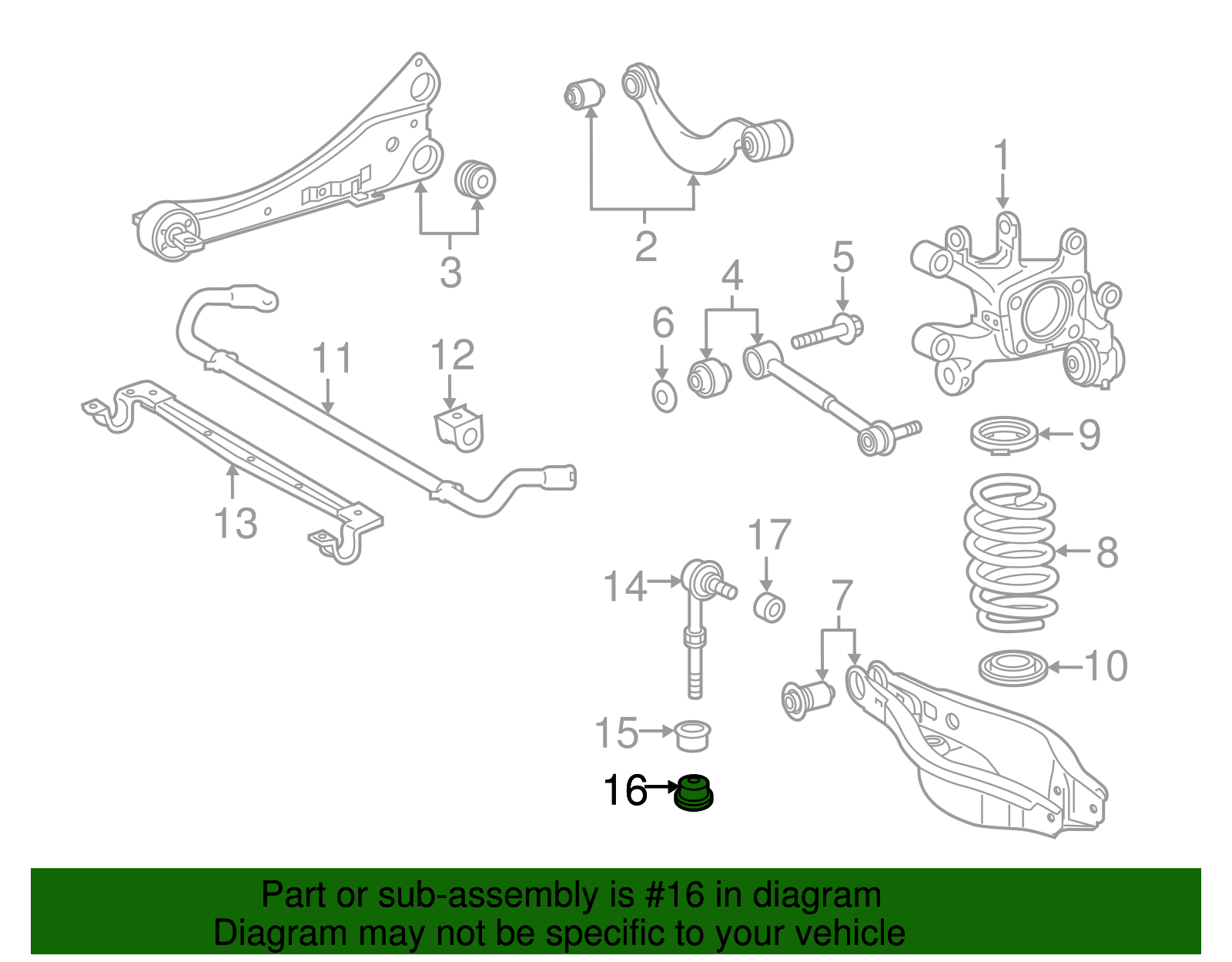 Stabilizer Link Cushion - Scion (48817-12030)