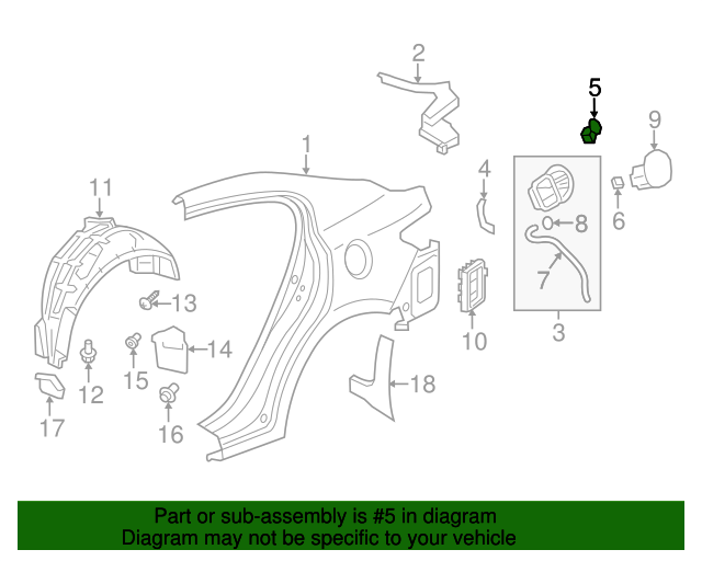 74490TR0A01 Grommet Assembly, Fuel Cap 20132020 Acura ILX All