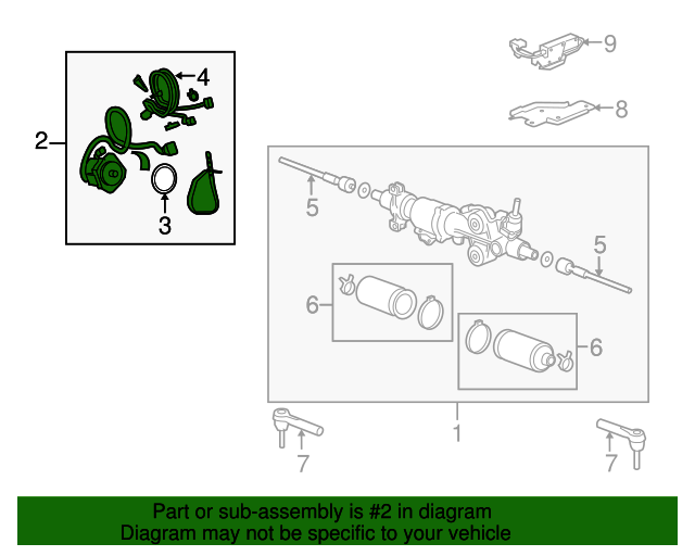 20082013 GM Power Steering Assist Motor 19210915 GM