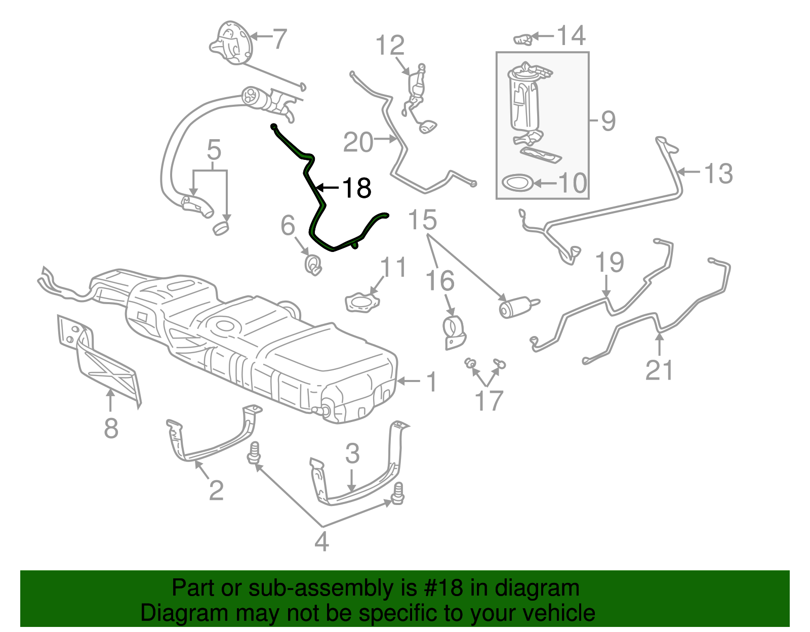 Fuel Feed Pipe - GM (19418663)