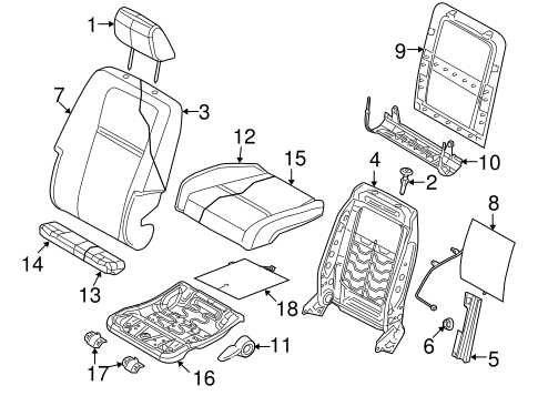 dodge journey seat components driver 2010 parts body