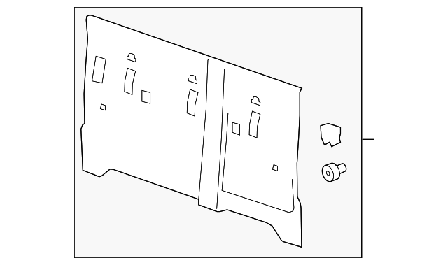 Ebony Rear End Trim Panel - GM (94733331)