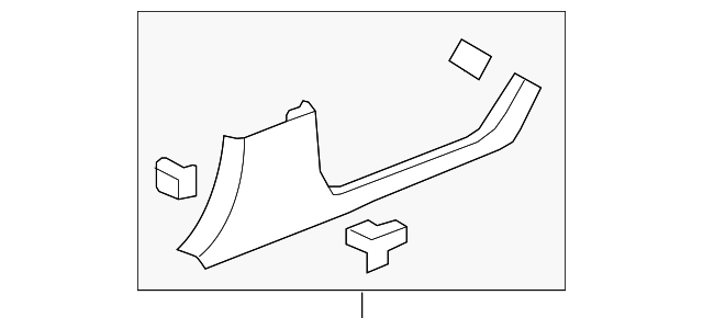 Plate Assembly-Rear S/D Sill Tr                *Ebony - GM (94733302)