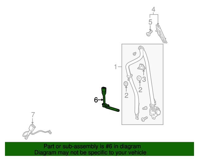 20102016 Cadillac SRX Black Driver Seat Belt Tensioner Kit 19299532 GM